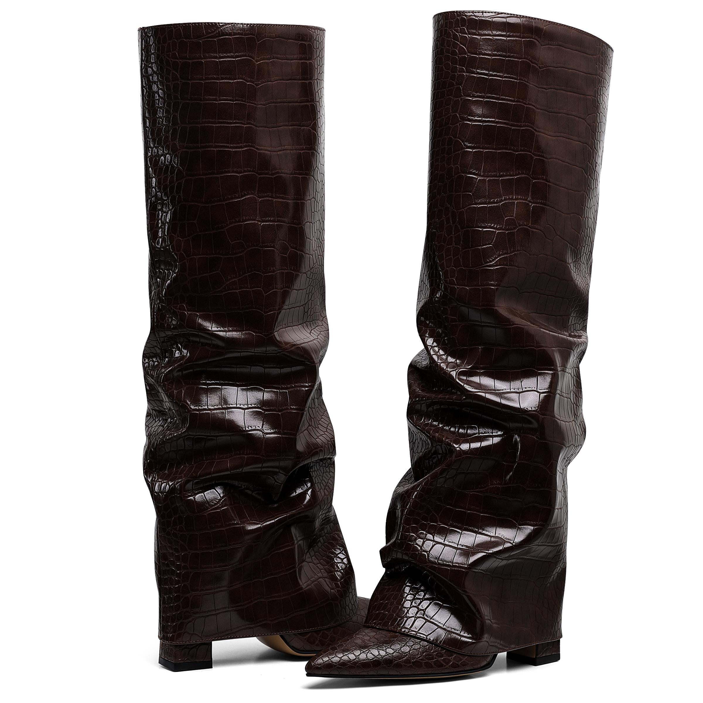 Slouchy Knee High Boots for Women
