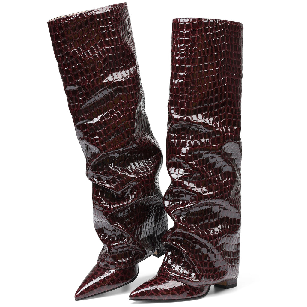 Slouchy Knee High Boots for Women