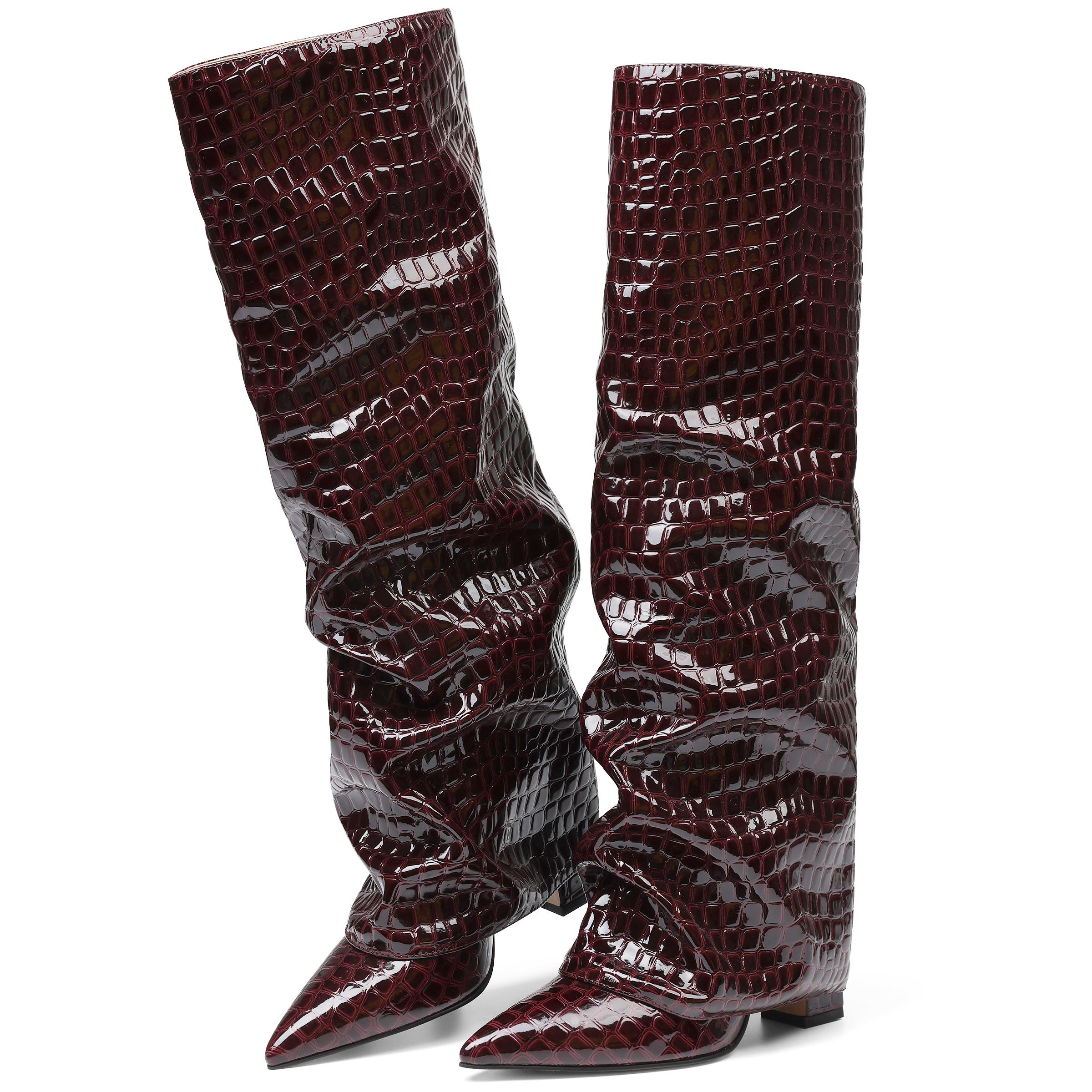 Slouchy Knee High Boots for Women