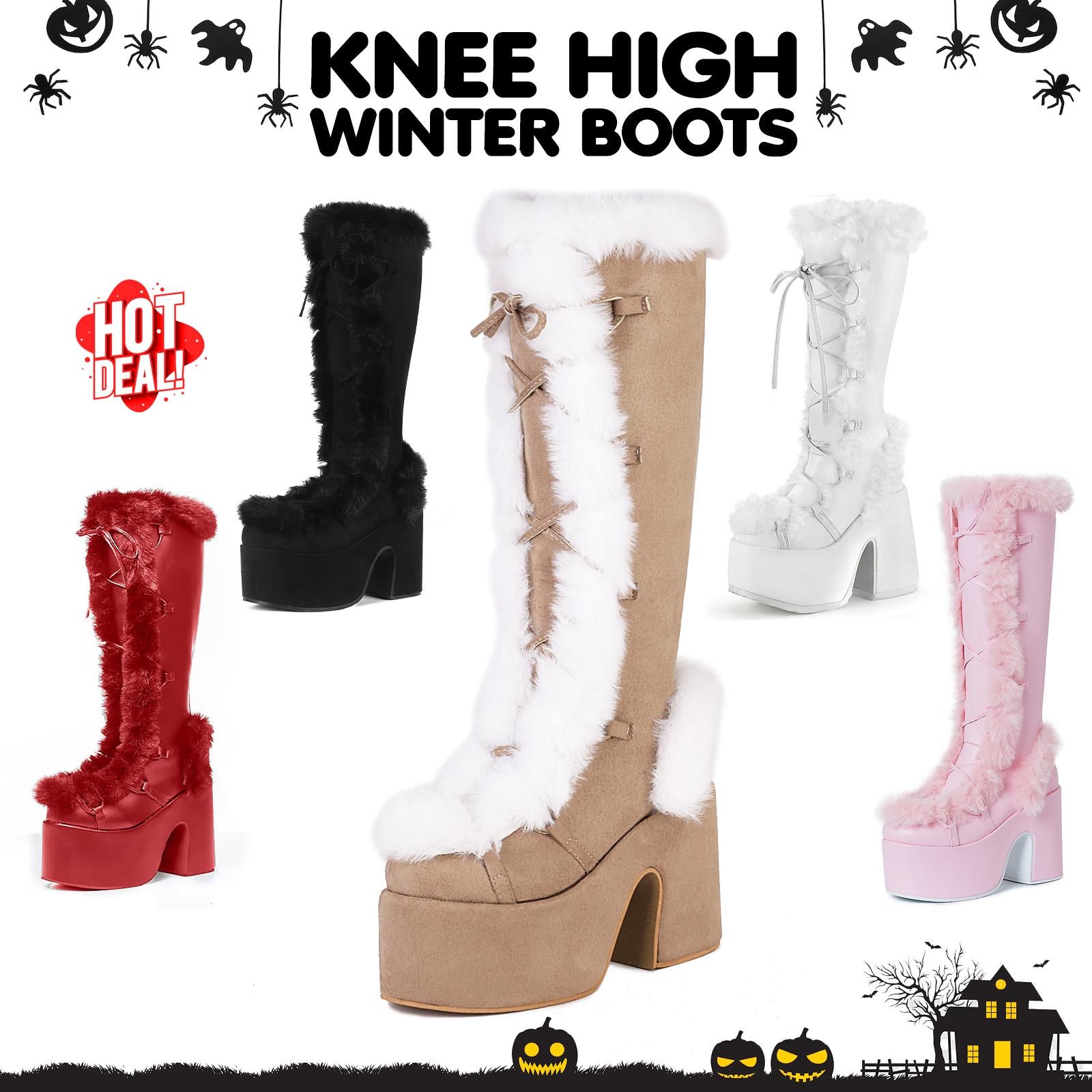Womens Winter Knee High Boots