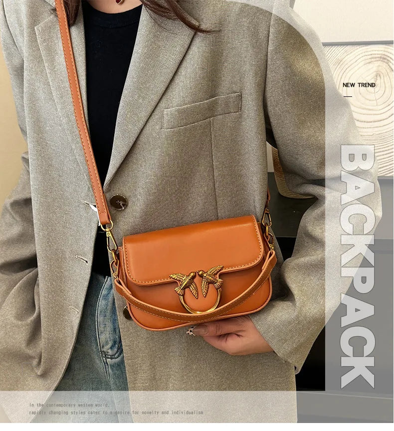 Fashionable Retro High-texture Handbag for Women