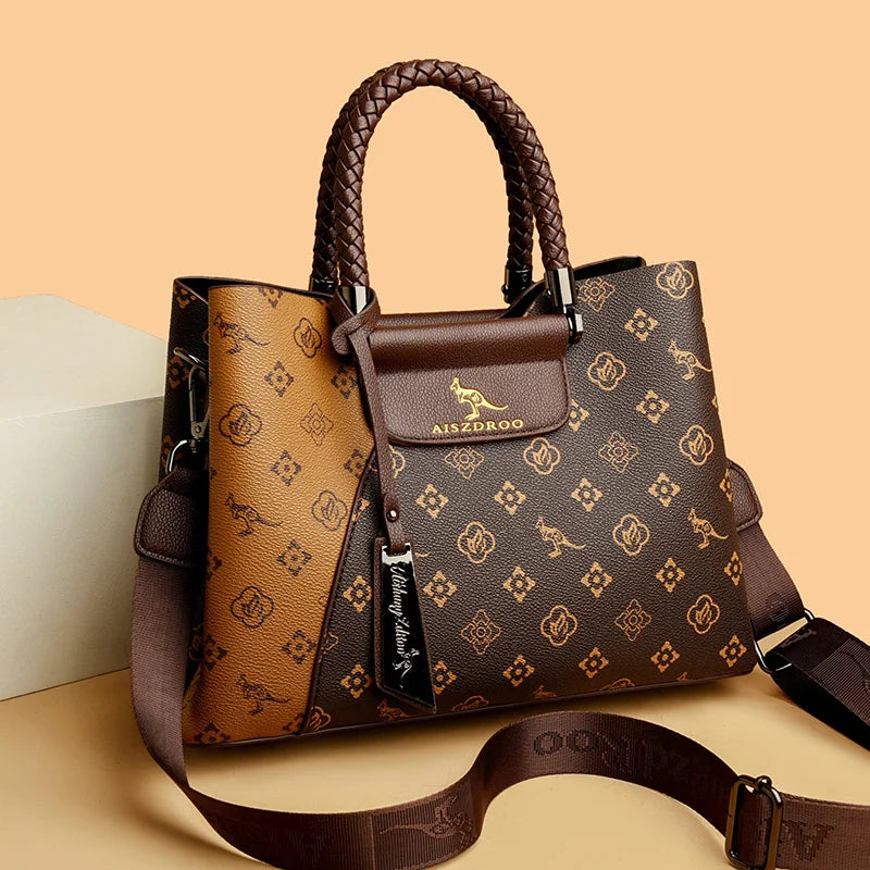 Elegant Women's Unique Handle Design Featuring Handbag