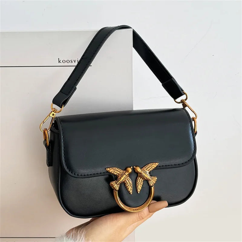 Fashionable Retro High-texture Handbag for Women