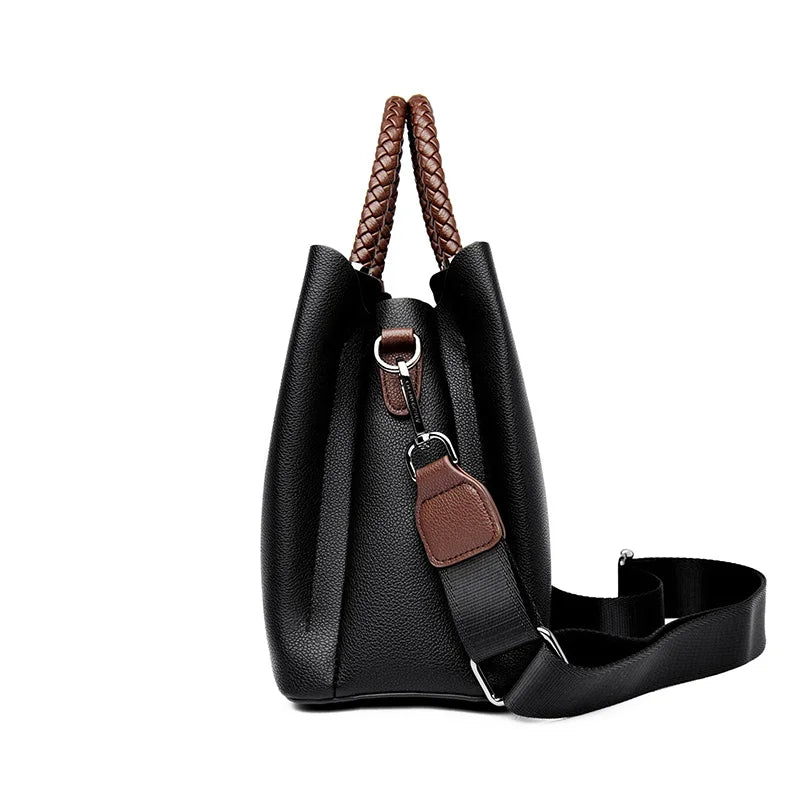 Elegant Women's Unique Handle Design Featuring Handbag