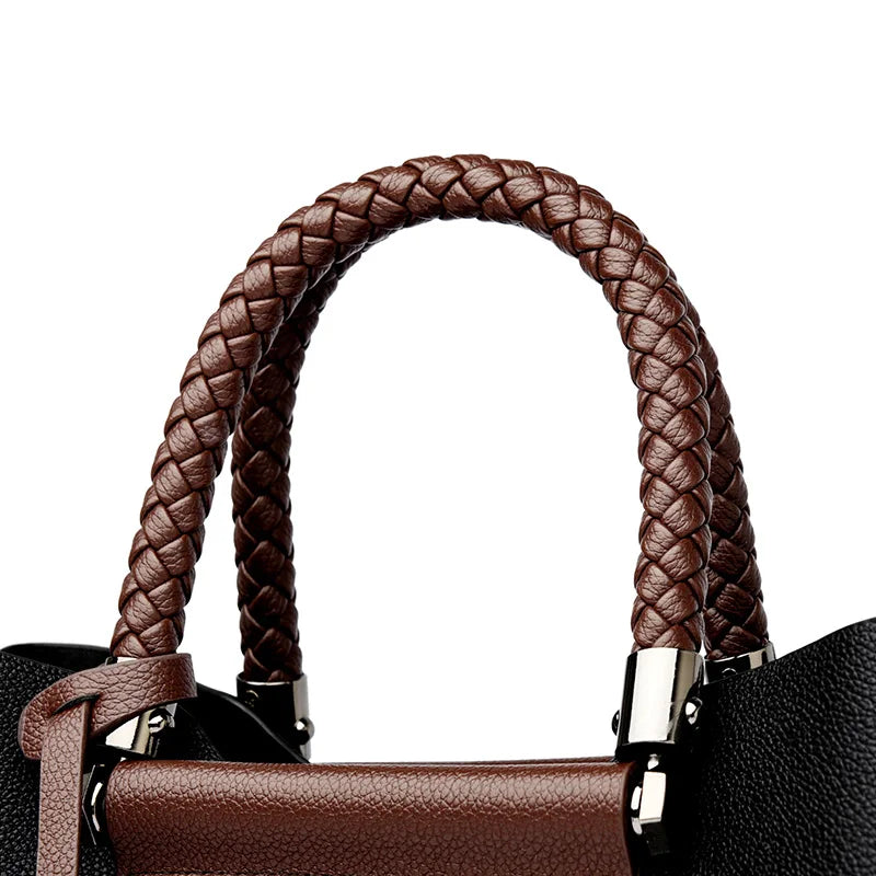 Elegant Women's Unique Handle Design Featuring Handbag