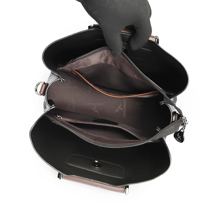 Elegant Women's Unique Handle Design Featuring Handbag