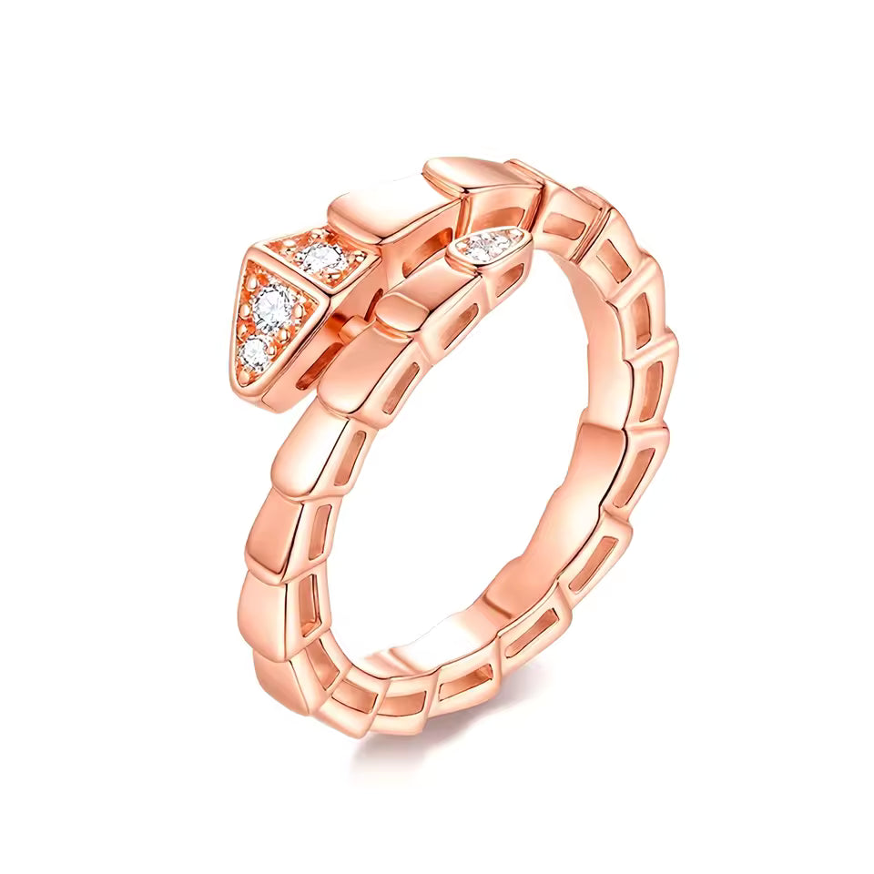 Silver Spirit Snake Ring