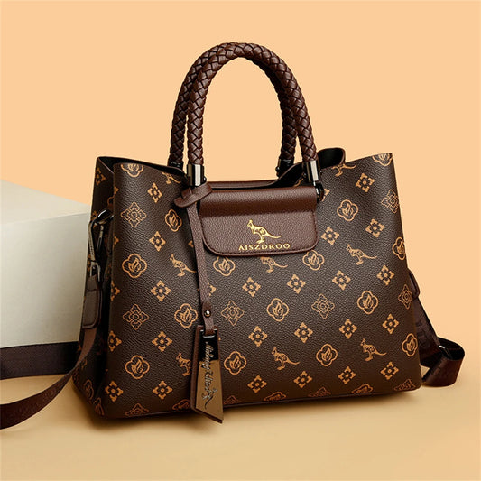 Elegant Women's Unique Handle Design Featuring Handbag