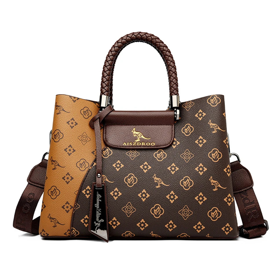 Elegant Women's Unique Handle Design Featuring Handbag