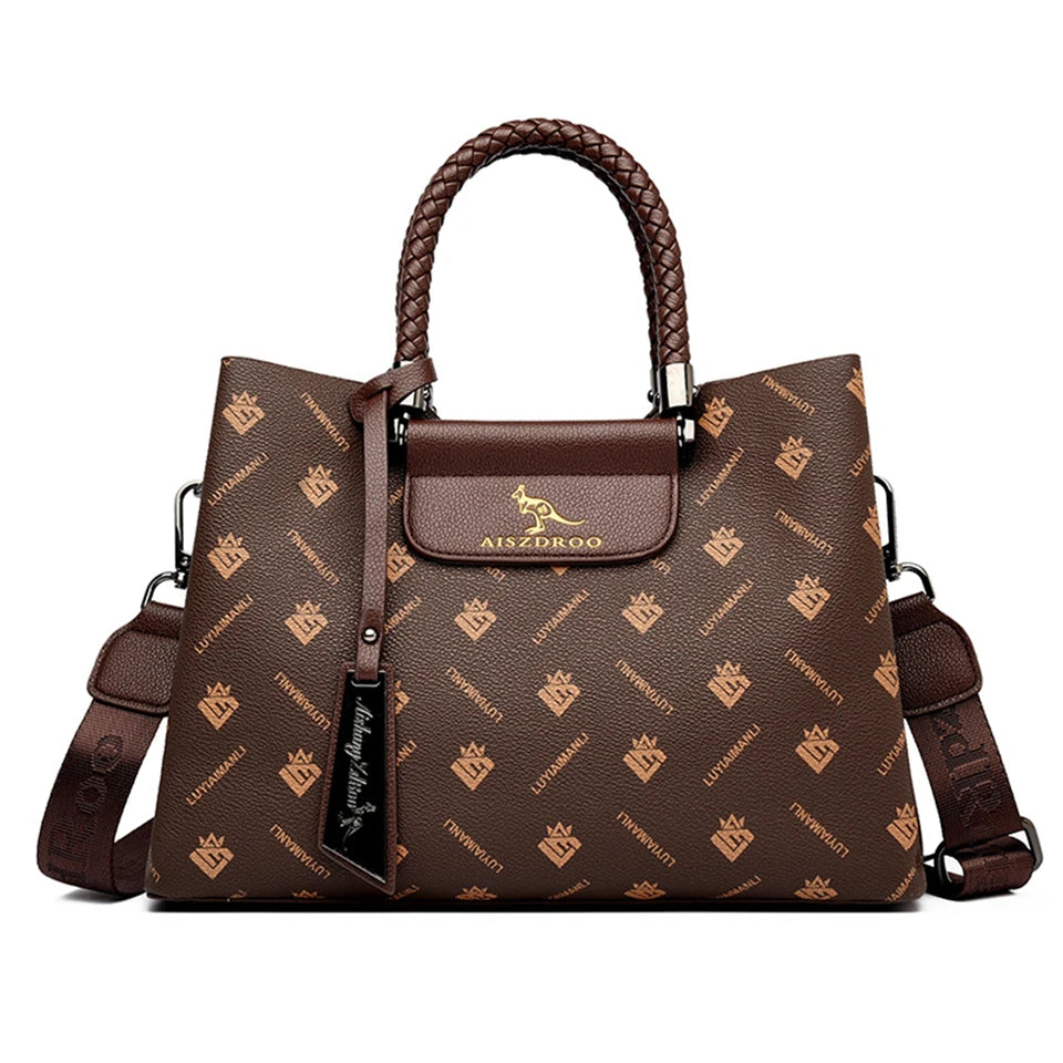 Elegant Women's Unique Handle Design Featuring Handbag