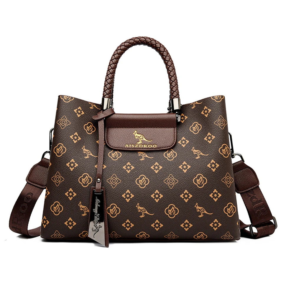 Elegant Women's Unique Handle Design Featuring Handbag