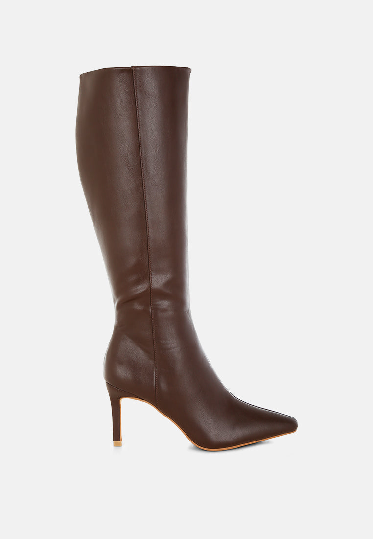 Skara Faux Leather Calf Boots