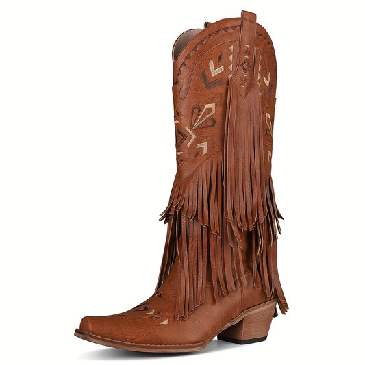 Fringe Cowgirl Boots for Women