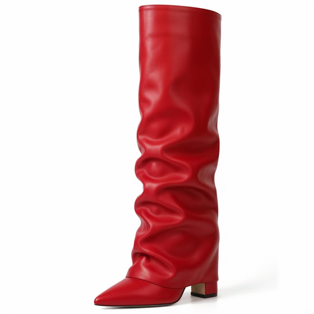 Slouchy Knee High Boots for Women