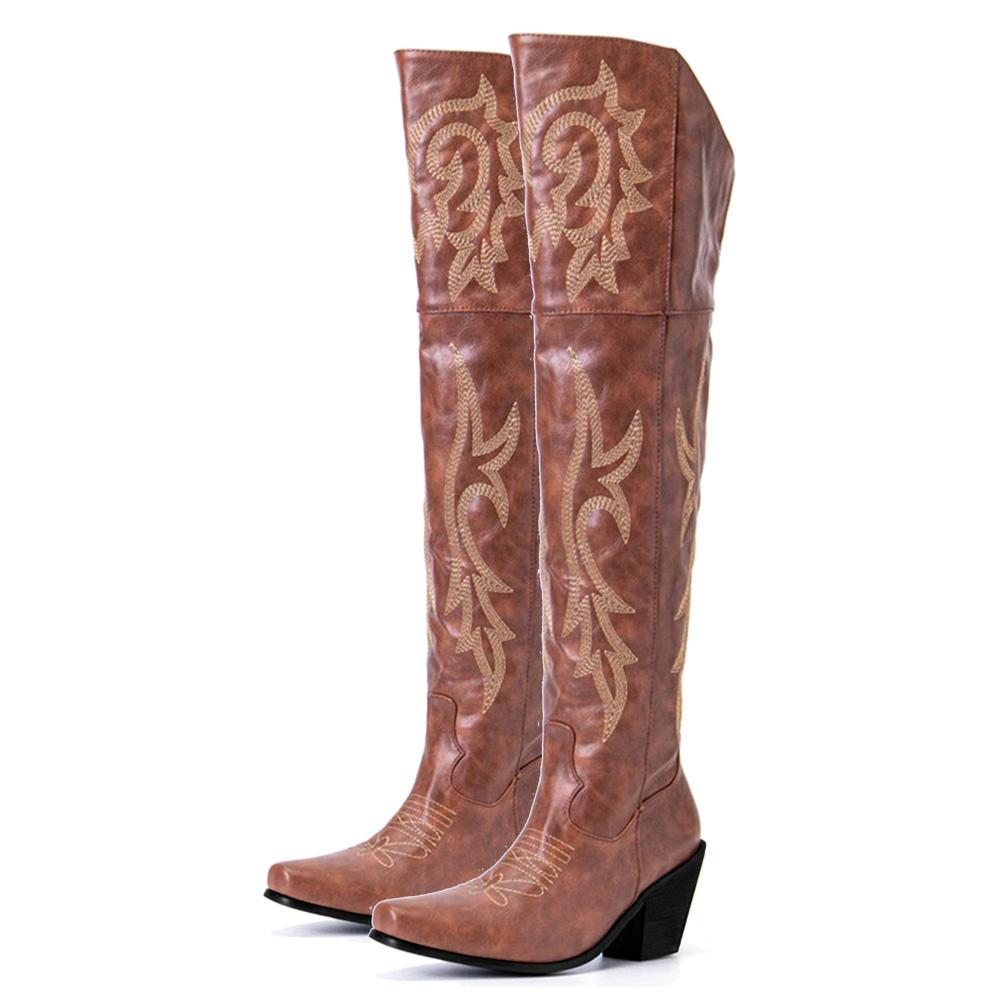 Over the Knee Cowgirl Boots for Women
