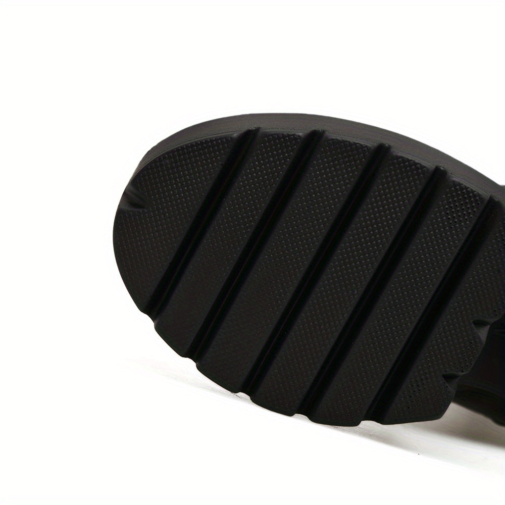 Women's Ankle Boots Platform Heel Punk Style Motorcycle Boots